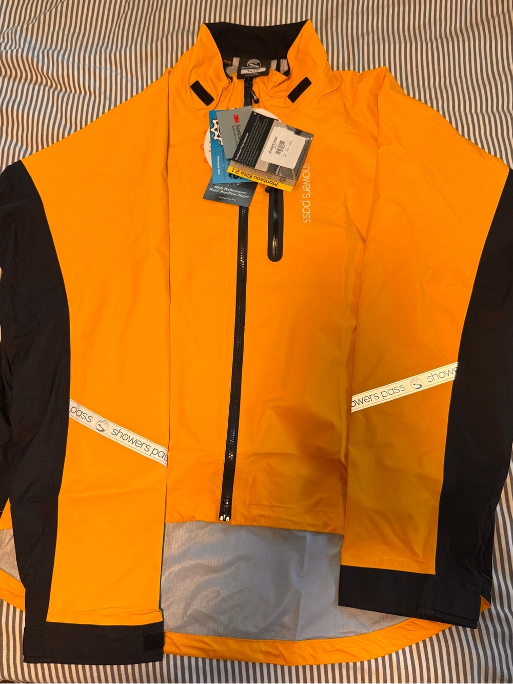 Showers Pass Elite 2.1 Waterproof Yellow Cycling Jacket- size XXL Men’s